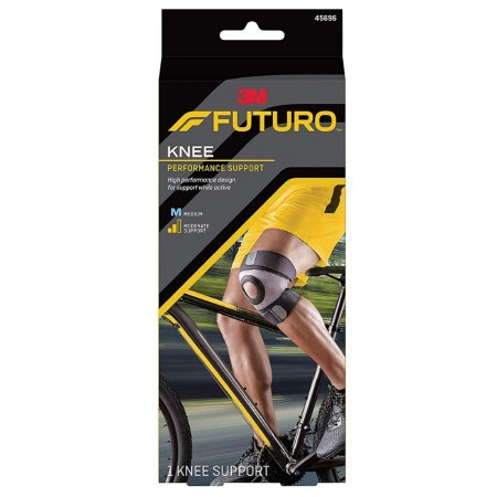 3M Knee Brace 3M™ Futuro™ Sport Moisture Control Medium Pull-On / Hook and Loop Strap Closure 15 to 17 Inch Knee Circumference Left or Right Knee - Case of 12 - 45696ENR-CS