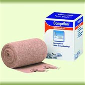 BSN Medical Compression Bandage Comprilan® 4-7/10 Inch X 10-9/10 Yard Clip Detached Closure Tan NonSterile Standard Compression - Case of 20 - 77189-CS