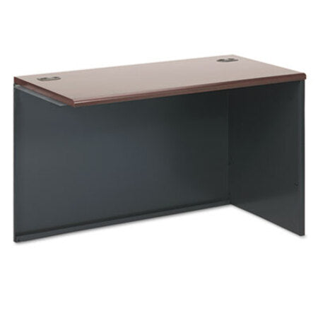 HON® 38000 Series Return Shell, Right, 48w x 24d x 29.5h, Mahogany/Charcoal - Each - HON-38943RNS-EA