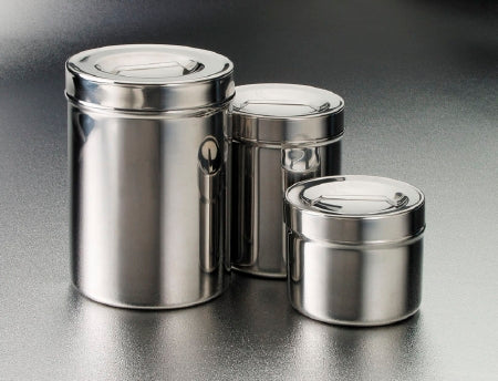 Dukal Sundry Jar Stainless Steel 1/2 Qt 3 X 4 Inch - Box of 12 - 4233-2-BX