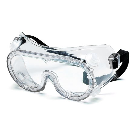 MCR Safety / Crews Inc Protective Goggles MCR Safety Indirect Vented Anti-fog Coating Clear Tint Polycarbonate Lens Clear Frame Rubber Strap One Size Fits Most - Box of 12 - 2235R-BX