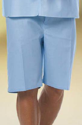 Fashion Seal Uniforms Pajama Shorts Large Light Blue Adult Unisex - Each - 7837-L-EA