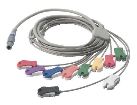 Welch Allyn Cable, ECG Patient Stress Cable, Pro Clip, AHA For use with Cardio Perfect, Cardio Control Units - Each - SE-PC-AHA-CLIP-EA