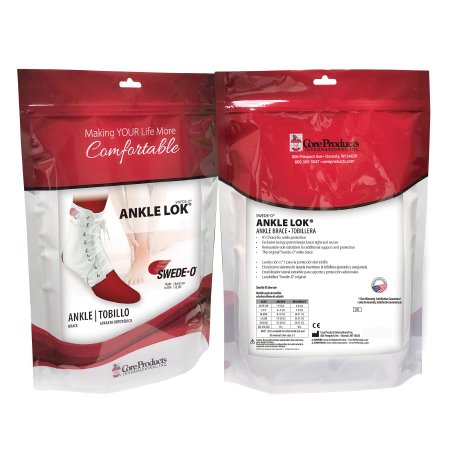 Core Products Ankle Support Swede-O® Large Lace-Up Foot - Each - AKL-6331-WH-LRG-EA