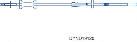 Medline Cysto-Bladder Irrigation Set 0.28 Inch ID 90 Inch 2 Lead - Case of 20 - DYND19122-CS
