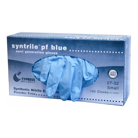 McKesson Medical Surgical Exam Glove Syntrile® pf X-Large NonSterile Nitrile Standard Cuff Length Fully Textured Blue Not Rated - Case of 1000 - 27-38-CS