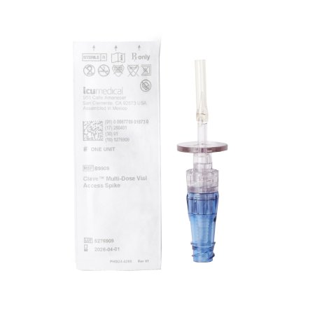 ICU Medical Vial Access Spike Bravo 24 - Case of 50 - B9909-CS