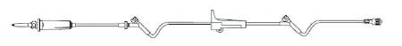 B. Braun Primary IV Administration Set SafeLine* Gravity 2 Ports 15 Drops / mL Drip Rate Without Filter 106 Inch Tubing - Case of 50 - 352604-CS