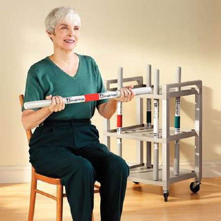 Patterson Medical Supply Weight Bar Set 5 Piece Set Economy Rehab 1 lbs. / 2 lbs. / 3 lbs. / 4 lbs. / 5 lbs. - Each - 540014-EA