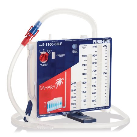 Teleflex Medical Chest Drain System Pleur-evac® S - 1100 Sahara 2500 mL - Case of 6 - S-1100-08LF-CS