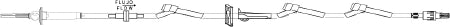 ICU Medical Primary IV Administration Set ICU Gravity 3 Ports 10 Drops / mL Drip Rate Without Filter 110 Inch Tubing Solution - Case of 50 - B3187-CS