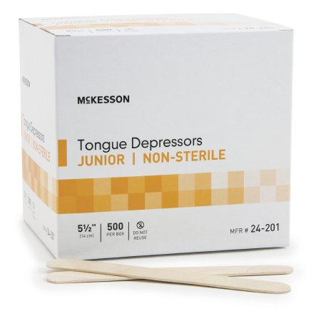 McKesson Tongue Depressor McKesson 5-1/2 Inch Length Wood - Box of 1 - 24-201-BX