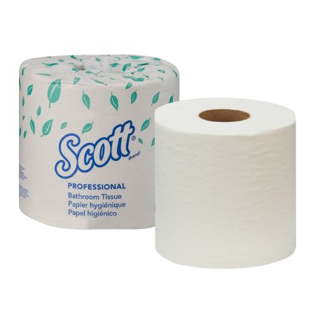 Kimberly Clark Toilet Tissue Scott® Essential White 2-Ply Standard Size Cored Roll 550 Sheets 4 X 4-1/10 Inch - Roll of 1 - 04460-RL