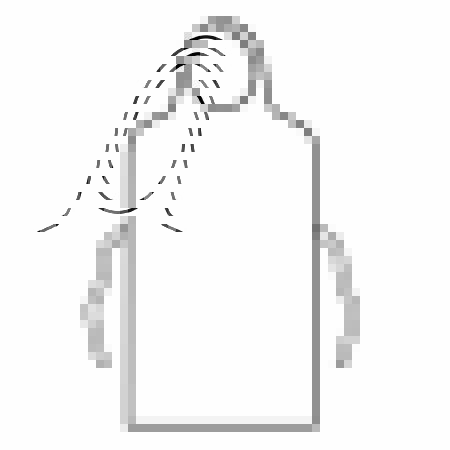 O&M Halyard Inc General Purpose Apron One Size Fits Most Bib Style White Disposable - Case of 500 - 69350-CS