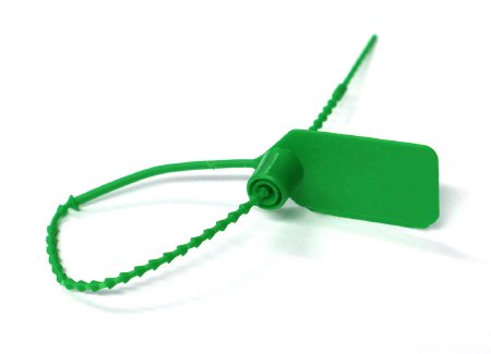 Healthmark Industries Tamper Evident Seal Pull-Tight Loks Numbered Green Plastic 9 Inch - Box of 1 - 9393 GN-BX