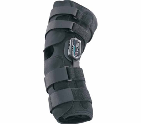 DJO Knee Brace DonJoy® Playmaker™ Standard Large Pull-On / Hook and Loop Strap Closure 21 to 23-1/2 Inch Circumference Left or Right Knee - Each - 11-0860-4-EA