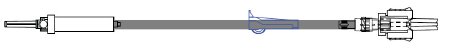 ICU Medical Primary IV Administration Set ICU Gravity Without Port 15 Drops / mL Drip Rate 50 Inch Tubing - Case of 50 - B3186-CS