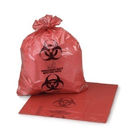 Medegen Medical Products LLC Biohazard Waste Bag Medegen Medical Products 1 to 3 gal. Red Bag Polyethylene 11 X 14-1/4 Inch - Roll of 1 - RD610-RL