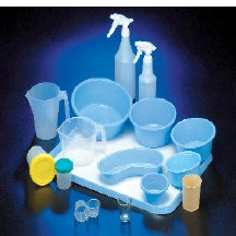DeRoyal Bowl Put-Ups Blue Single Use Plastic - Case of 50 - 10-3202-CS