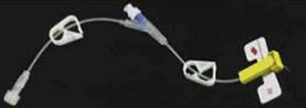 Advanced Medical Systems Huber Infusion Set LifeGuard™ 22 Gauge 1 Inch 10 Inch Tubing SmartSite Port - Case of 12 - CLGY-2210-CS