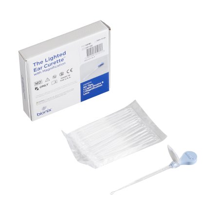 Bionix Ear Curette Pack FlexLoop® Round Handle 4 mm Tip Curved Flexible Oval Loop Tip - Box of 50 - 2240-BX
