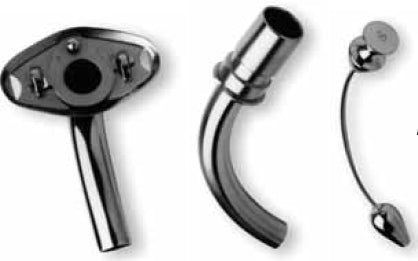 Premier Dental Products Uncuffed Tracheostomy Tube Rotating Lock IC Size 4.0 Adult - Each - 1034924-EA