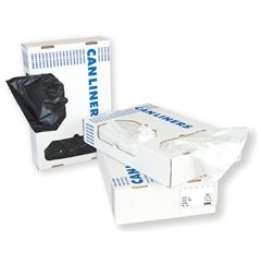RJ Schinner Co Trash Bag Heritage™ 16 gal. Black HDPE 6 Mic. 24 X 33 Inch Star Seal Bottom Coreless Roll - Case of 1000 - Z4833RK R01-CS