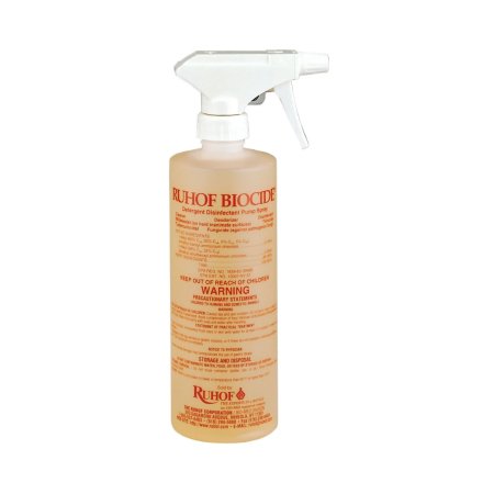 Ruhof Healthcare Ruhof Biocide® Surface Disinfectant Cleaner Quaternary Based Pump Spray Liquid 16 oz. Bottle Mild Scent NonSterile - Case of 12 - 34566-16-CS