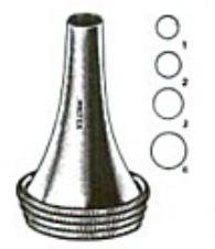 Integra Lifesciences Ear Speculum Tip Round Tip Size 3 Stainless Steel 3 mm Reusable - Each - 19-48-A-EA