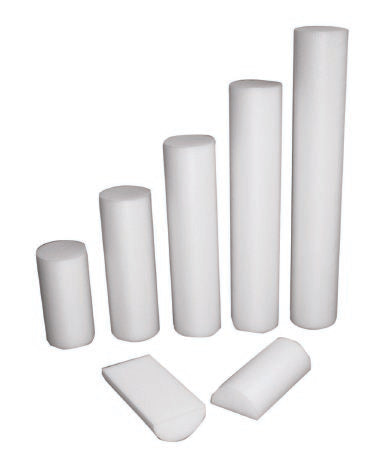 Fabrication Enterprises CanDo® Round Therapy Foam Roller White Polyethylene Foam 4 X 36 Inch - Each - 30-2102-EA