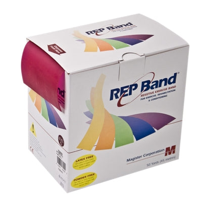 Fabrication Enterprises Exercise Resistance Band REP Band® Plum 4 Inch X 50 Yard X-Heavy Resistance - Each - 10-1093-EA