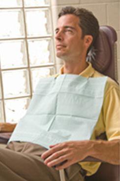 Graham Medical Products Dental Bib Aqua-Guard® 16-1/2 W X 19 L Inch White NonSterile - Case of 4 - 16169-CS