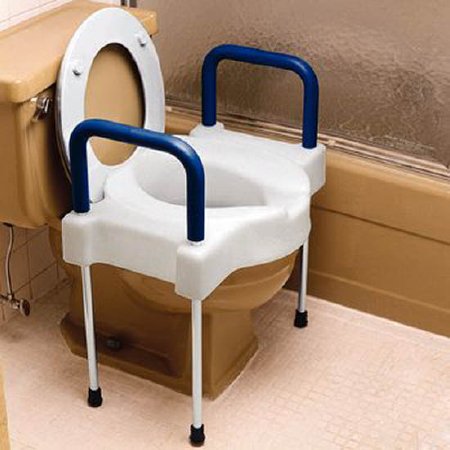 Patterson Medical Supply Raised Toilet Seat Tall-Ette® 4 Inch Height White 350 lbs. Weight Capacity - Each - 557579-EA
