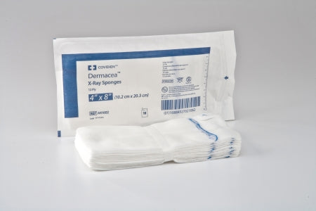 Cardinal Gauze Sponge Dermacea™ 4 X 8 Inch 10 per Pack Sterile 12-Ply Rectangle - Case of 800 - 441602-CS