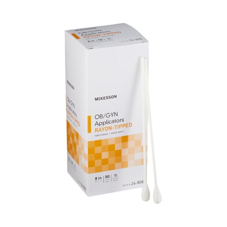 McKesson OB/GYN Swab McKesson 8 Inch Length NonSterile - Box of 50 - 24-808-BX