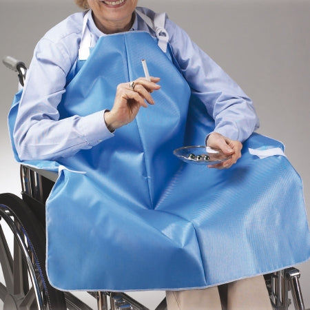 Skil-Care Smoker's Apron One Size Fits Most Blue Reusable - Each - 906011-EA
