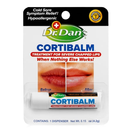 Dr. Dan's LLC Lip Balm Dr. Dan's CortiBalm™ 0.14 oz. Tube - Each - 67516010701-EA
