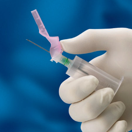 BD BD Vacutainer® Eclipse™ Blood Collection Needle with Holder 22 Gauge 1-1/4 Inch Needle Length Safety Needle Without Tubing Sterile - Case of 100 - 368651-CS