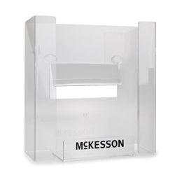 McKesson Glove Box Holder McKesson Horizontal or Vertical Mounted 3-Box Capacity Clear 3-1/8 X 10-1/4 X 15-1/4 Inch Plastic - Case of 4 - 16-6530-CS