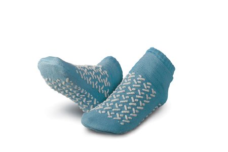 Medline Slipper Socks 2X-Large Gray - Case of 48 - MDTDBLTREDXXL-CS