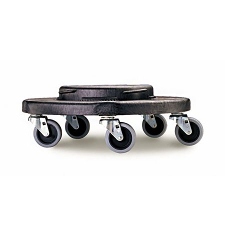 RJ Schinner Co Trash Can Dolly Rubbermaid® Brute® 5 Casters 250 lbs. Without Handle HDPE - Each - FG264000BLA-EA