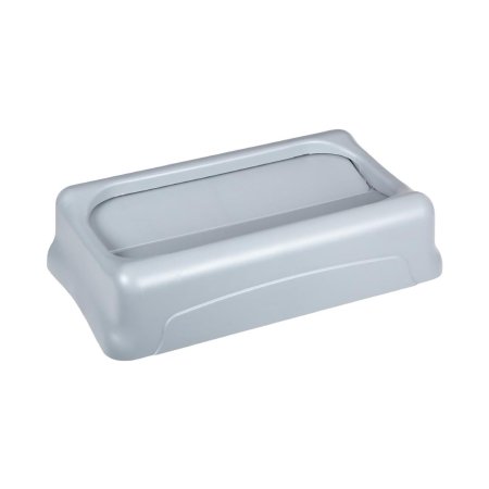 RJ Schinner Co Trash Can Lid Rubbermaid® Slim Jim® Untouchable® Light Gray, Square, Durable and Crack Resistant - Each - FG267360GRAY-EA