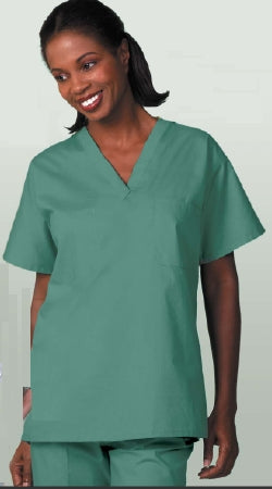 Fashion Seal Uniforms Scrub Shirt Small Navy Blue 1 Pocket Short Set-In Sleeve Unisex - Each - 6785-S-EA