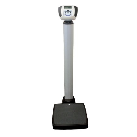 Health O Meter Floor Scale Health O Meter® Digital LCD Display 600 lbs./272 kg Capacity Gray AC Adapter / Battery Operated - Each - 599KL-EA