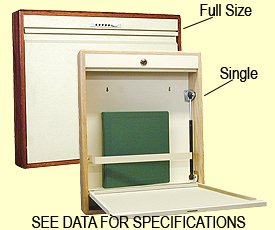 Omnimed Wall Mount Desk Elite Series Wood Trim Specify Trim Color When Ordering 25H X 30W X 4D Inch - Each - 291536-CHR-EA