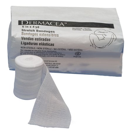 Cardinal Conforming Bandage Dermacea™ 6 Inch X 4 Yard 1 per Pack Sterile 1-Ply Roll Shape - Bag of 1 - 441507-BG