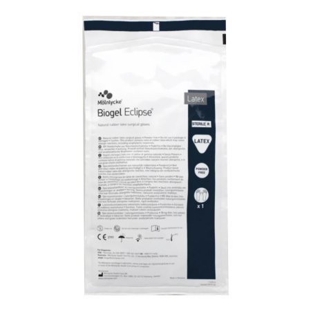 Molnlycke Surgical Glove Biogel® Eclipse™ Size 8.5 Sterile Latex Standard Cuff Length Micro-Textured Straw Not Chemo Approved - Case of 4 - 75285-CS