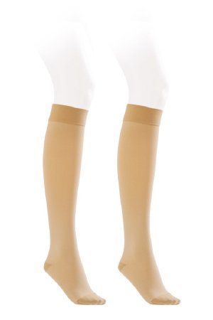BSN Medical Compression Stocking JOBST® Opaque Knee High Medium Natural Closed Toe - Pair - 115271-PR