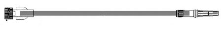 ICU Medical IV Extension Set 20 Inch Tubing Without Filter - Case of 50 - B1065-CS