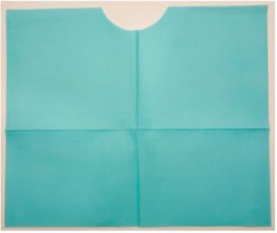 Tidi Products Bib Tidi® Ultimate Tie Closure Disposable Poly / 3-Ply Tissue - Case of 500 - 917443-CS